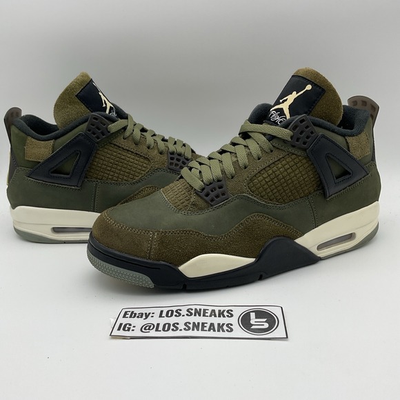 Size 10.5 - Jordan 4 SE Retro Low Craft‎ - Olive (FB9927-200) main image 7